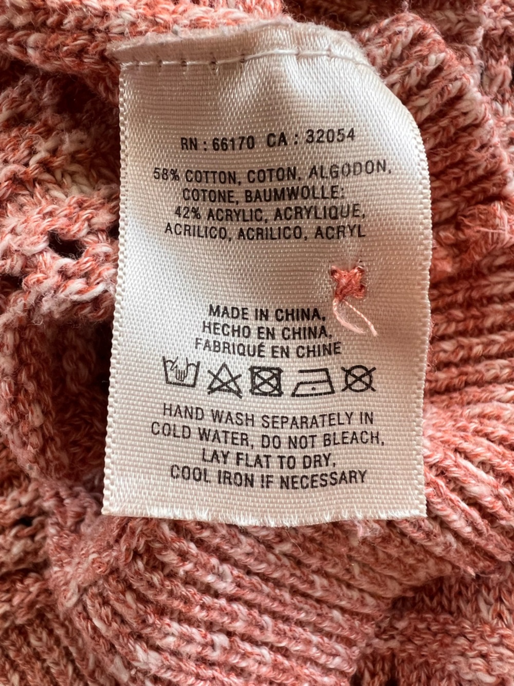 Moth by Anthropologie Pink Knit Sweater Back Button Cottagecore Top Medium - Picture 4 of 9